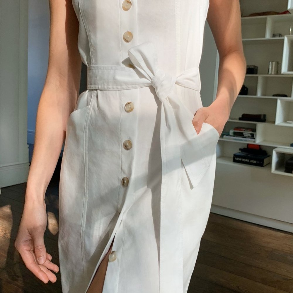 Babaton Kofi Dress in White (Size 2)